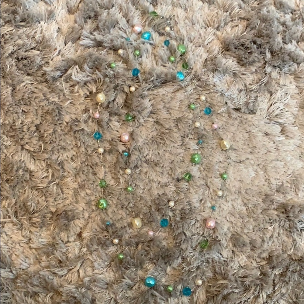 Multi colored long necklace